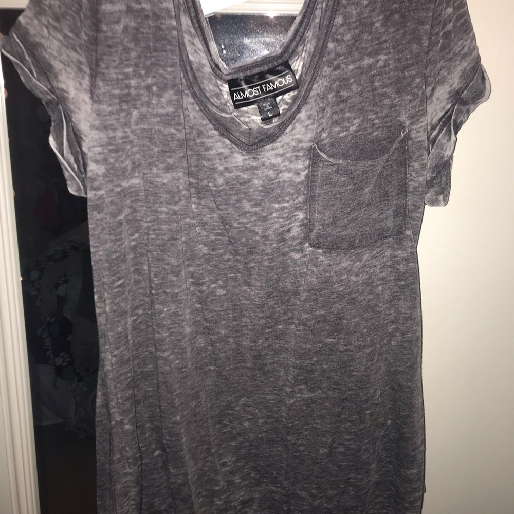 Grey Simple Tee Shirt